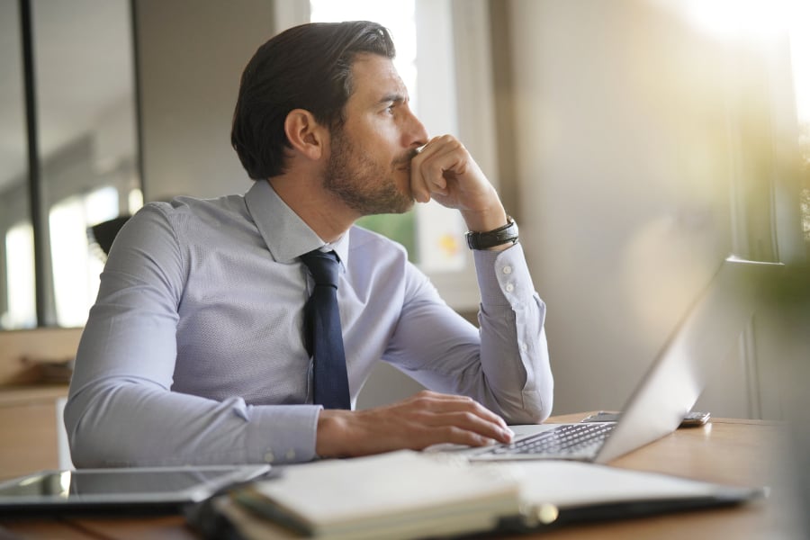 Businessman Thinking