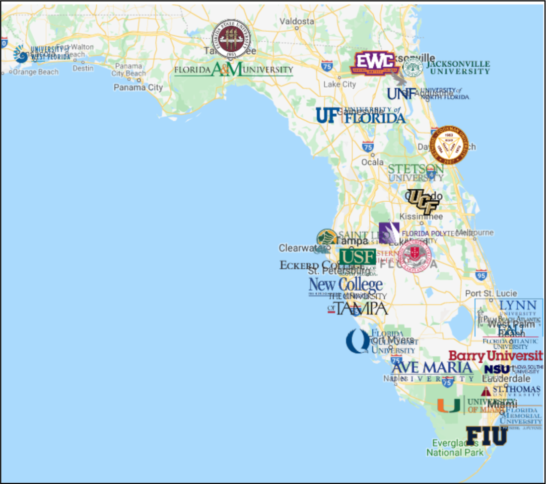 FL college maps 